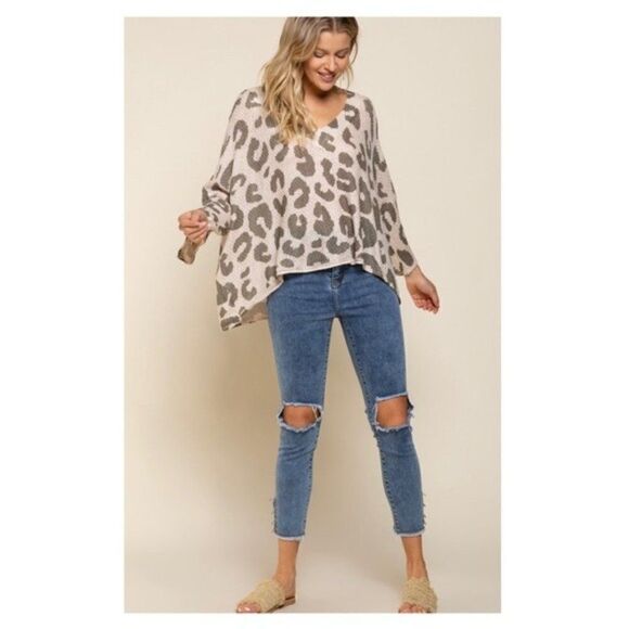 Copy - Animal Print lightweight Sweater - Picture 9 of 15